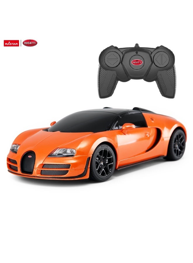 Rastar 1:18 Scale Bugatti Grand Sport Vitesse Remote Control Car, Officially Licensed Bugatti RC Toy Car for Kids - Image 4