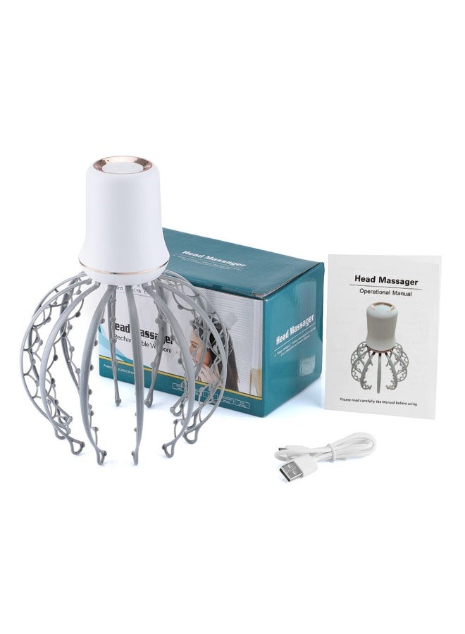 Electric Head Massager Scalp Massage Device – Wireless Battery Operated Octopus Head Scratcher for Stress Relief, Relaxation and Hair Scalp Stimulation - Image 2