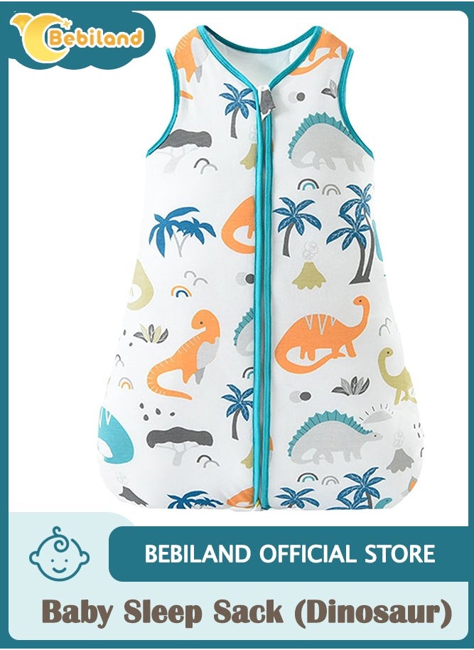 Bebiland - Baby Sleep Sack, Newborn Wearable Blanket, Boy and Girls Clothes Little Sleepers Pajamas for Toddler 6-12 Months (Dinosaur﻿) - Image 1