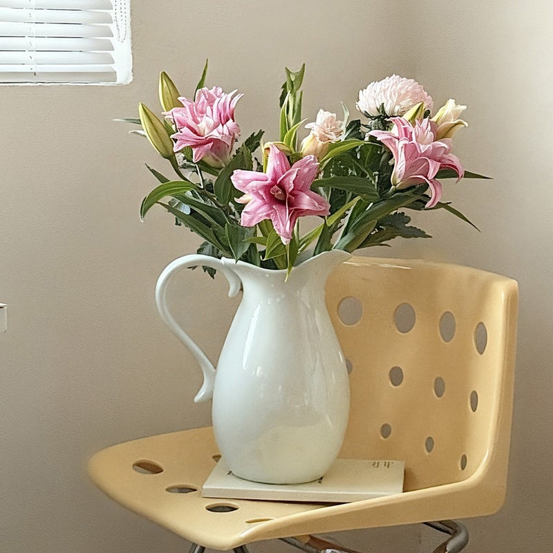 GroveMade American White Milk Jug 28*15cm - Image 1