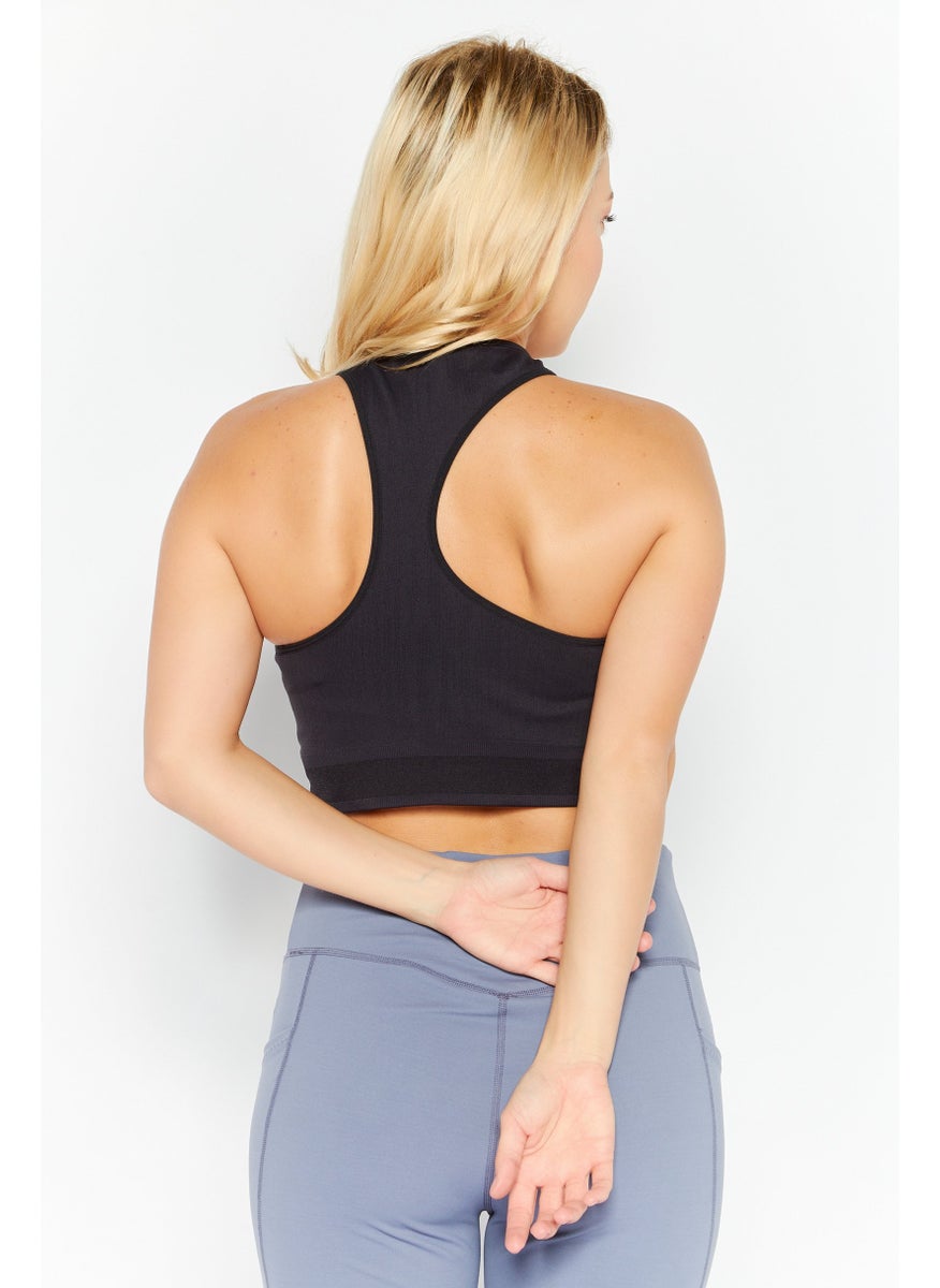 Reebok Women Sportswear Fit Sleeveless Padded Training Top, Black  - Image 4