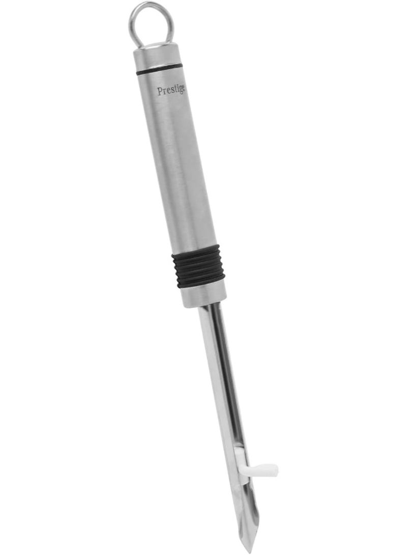 Prestige Eco Stainless Steel Kusa Peeler With Larding Pin, Silver Silver - Image 1