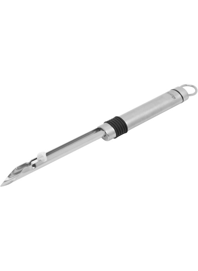 Prestige Eco Stainless Steel Kusa Peeler With Larding Pin, Silver Silver - Image 2