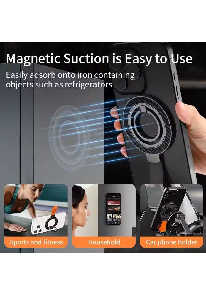 general High Quality Magnetic Phone Holder Ring Magnetic Phone Holder Strong Magnetic Holder for MagSafe Holder Black - Image 4