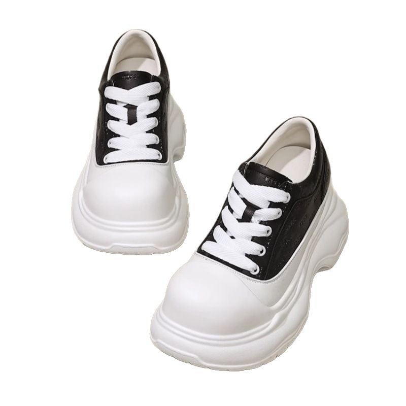 Women's High Top Sneaker with Height Increase, Chunky Sole, Casual 2025 Spring/Autumn - Image 5