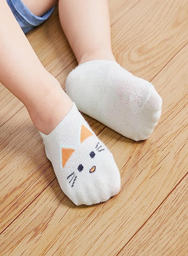 Lumber Baby || Cotton Low Cut Socks || No Show Loafer || For New Born Baby Boys and Baby Girls Multi-Design || Age 0-1 Years || Multicolour Pack of 6 - Image 4