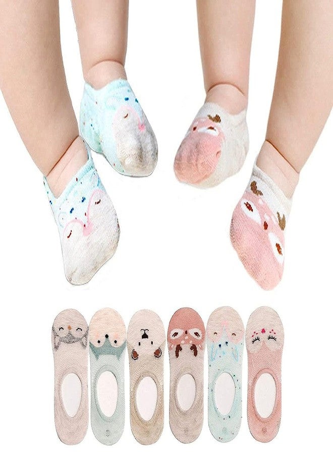 Lumber Baby || Cotton Low Cut Socks || No Show Loafer || For New Born Baby Boys and Baby Girls Multi-Design || Age 0-1 Years || Multicolour Pack of 6 - Image 1
