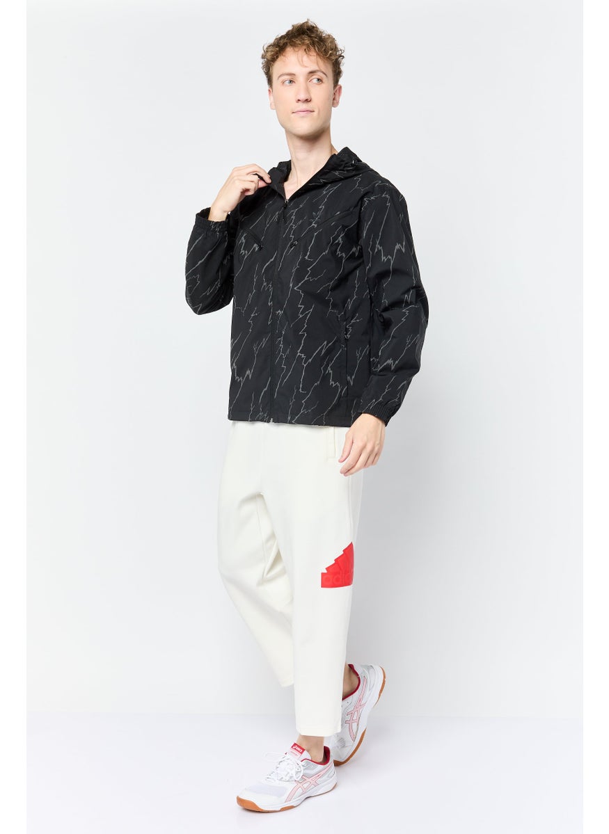 adidas Originals Men Sportswear Fit Long Sleeves Outdoor Jacket, Multicolor  - Image 3