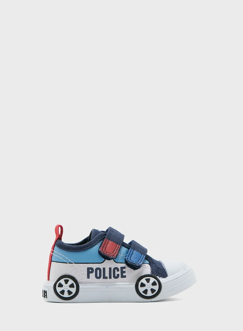 RB Infant Police Car Print Sneakers