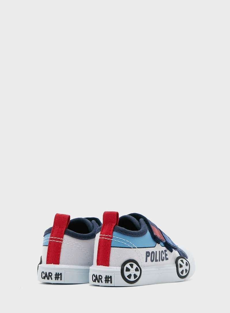 RB Infant Police Car Print Sneakers