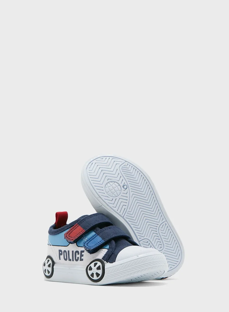 RB Infant Police Car Print Sneakers