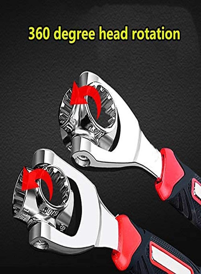 NVF 48 in 1 Socket Wrench - Works with Spline Bolts, Torx, 360 Degree 6-Point Universal Furniture & Car Repair Hand Tool - Handles up to 135kgs of Pressure - Tiger Wrench - Black - Image 4