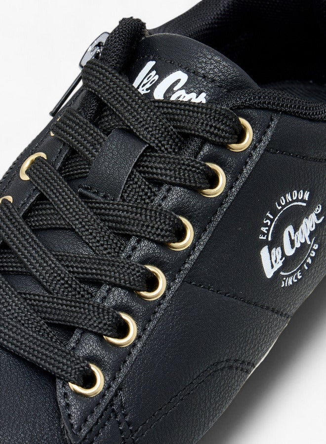 Lee Cooper Girl's Logo Detail Sneakers with Lace-Up Closure - Image 4
