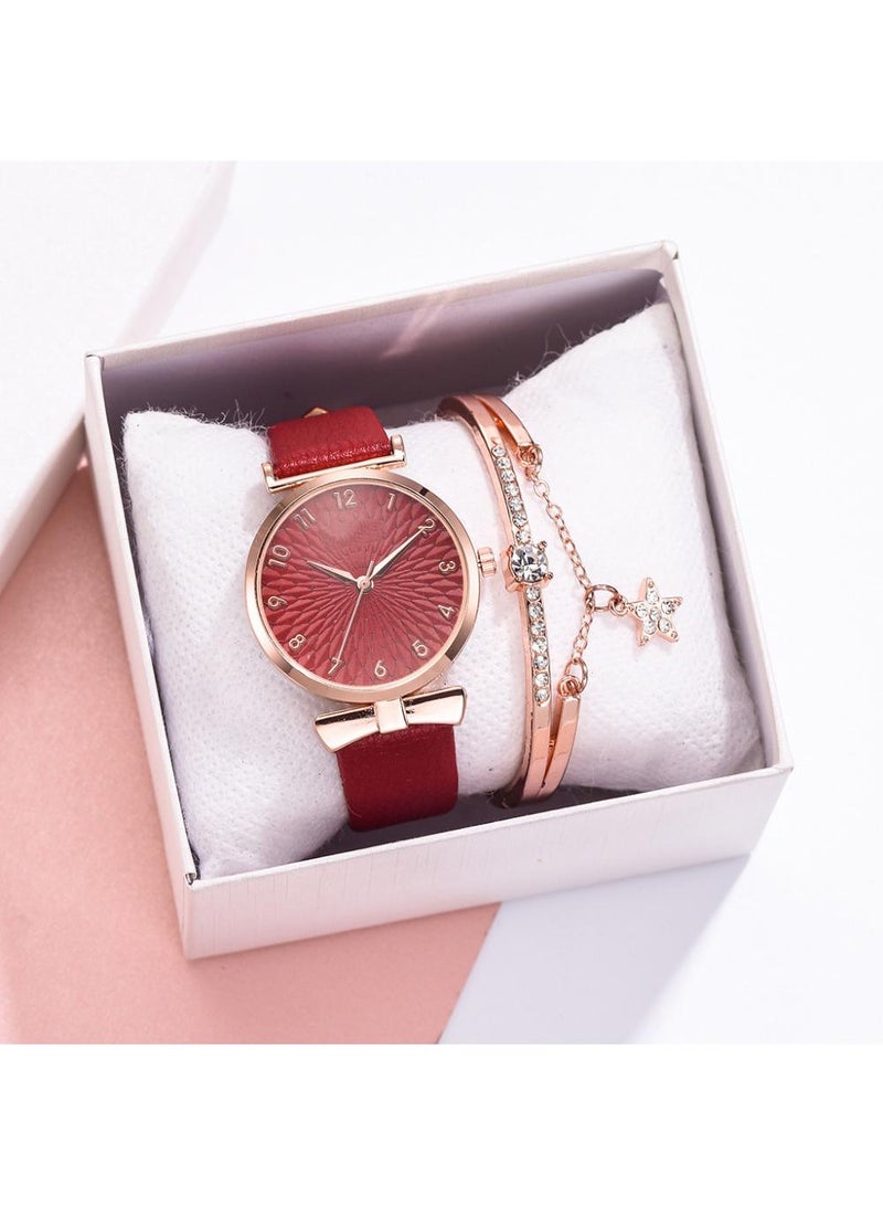 Y&D Women's Fashion Watch With Personality Fashion Bracelet Two Piece Set - Image 2