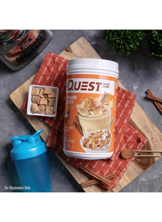 Quest Nutrition مسحوق بروتين سينامون كرانش، 20 جرام بروتين، 2 جرام كربوهيدرات صافية، 1 جرام سكر، منخفض الكربوهيدرات، خالٍ من الجلوتين، 1.6 رطل، 24 وجبة - Image 5