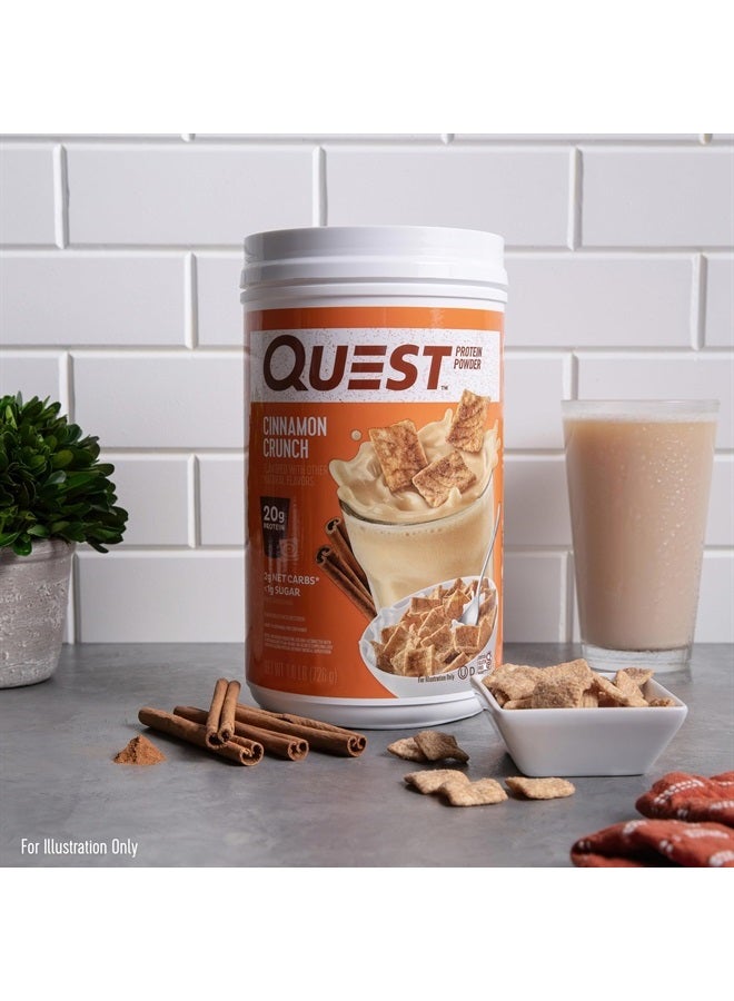 Quest Nutrition مسحوق بروتين سينامون كرانش، 20 جرام بروتين، 2 جرام كربوهيدرات صافية، 1 جرام سكر، منخفض الكربوهيدرات، خالٍ من الجلوتين، 1.6 رطل، 24 وجبة - Image 4