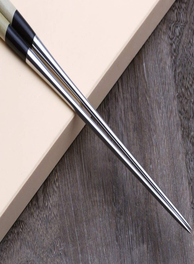 يوشيهيرو عيدان طعام يوشيهيرو موريباشي، طاهي سوشي ياباني، ملاقط تزيين وتقديم تقليدية، مقبض من خشب الماغنوليا، 7 بوصات (180 مم). - Image 5