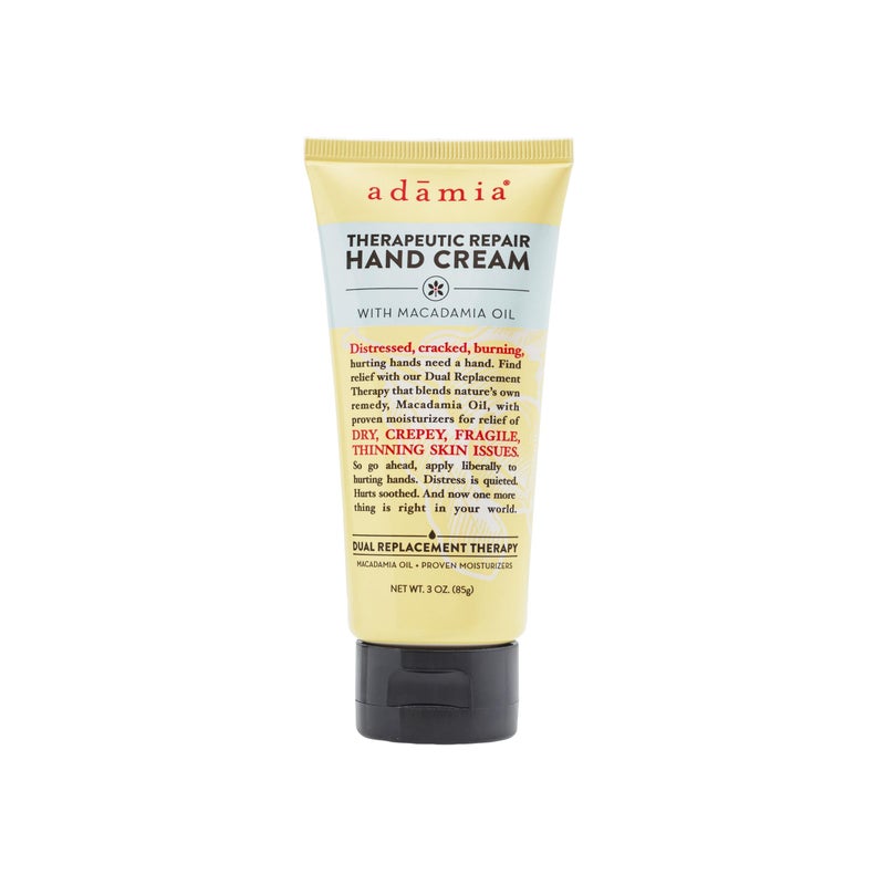 Adamia Therapeutic Repair Hand Cream with Macadamia Nut Oil and Promega-7, 3 Ounce Tube - Fragrance Free, Paraben Free, Non GMO. - Image 1