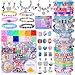 AIPRIDY 3600 Pcs Girls Toys Bracelet Making Kit UnicornMermaid Jewelry Activity Flat College Style Beading for Friendship Jewelry Making DIY Crafts for 412 Girls Birthday Christmas GiftsPink - Image 3