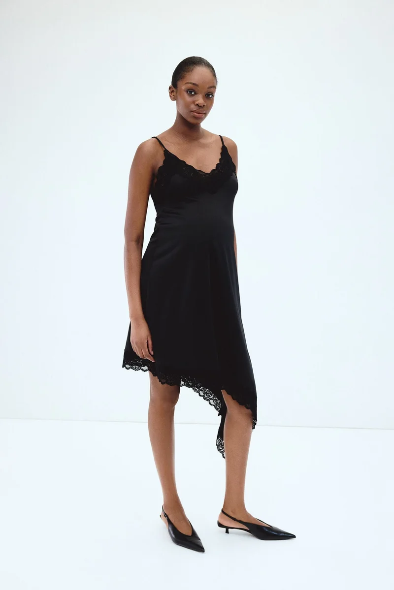 H&M  MAMA Lace-trimmed strappy dress for Women | Best Price UAE