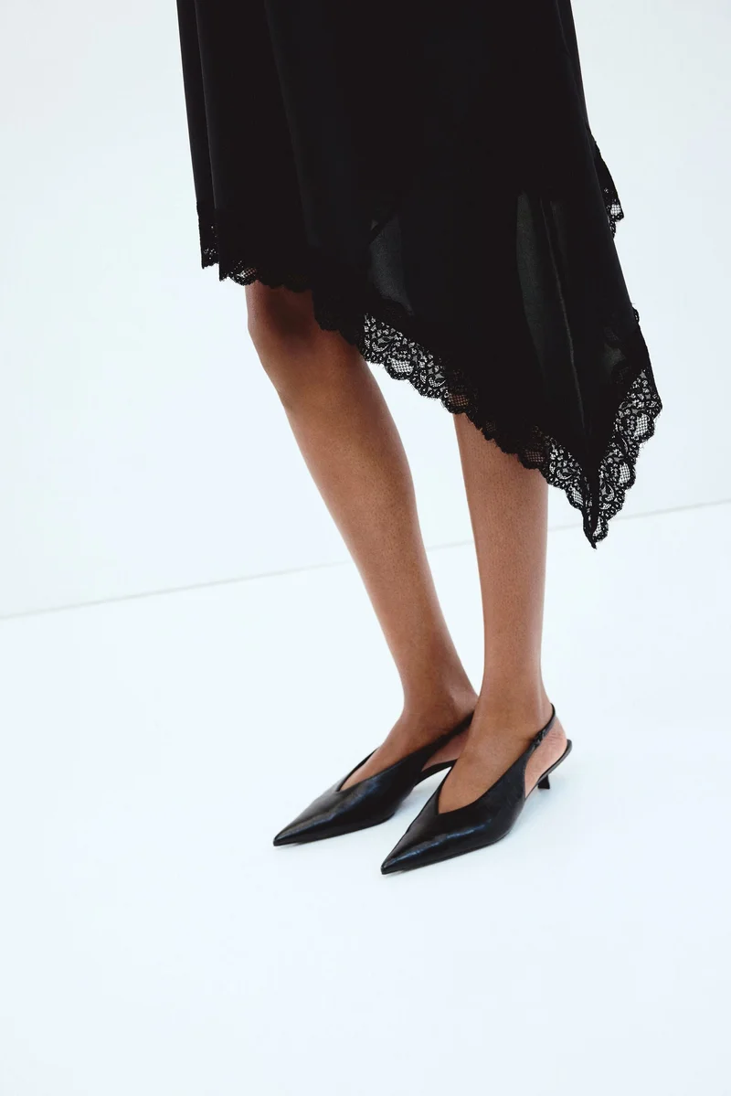 اتش اند ام فستان ماما بحواف دانتيل