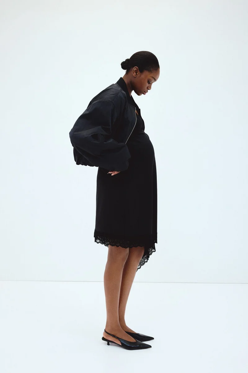 H&M  MAMA Lace-trimmed strappy dress for Women | Best Price UAE