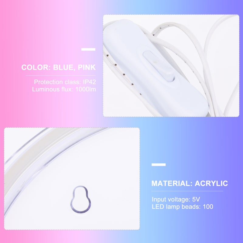 Neon Light Usb Aesthetic Room Decor Headset Pattern Decorative Sign - Image 3