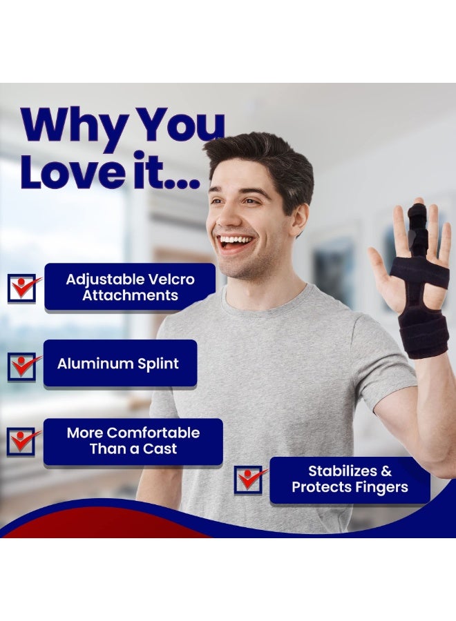 FDTY Trigger Finger Splint - Finger Extension Splint, Adjustable Finger Brace for Straightening, Broken Finger, Mallet Finger, Arthritis & Tendonitis uncomfortable Relief and Support - Image 2