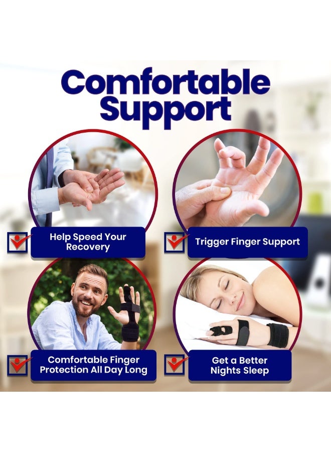 FDTY Trigger Finger Splint - Finger Extension Splint, Adjustable Finger Brace for Straightening, Broken Finger, Mallet Finger, Arthritis & Tendonitis uncomfortable Relief and Support - Image 4