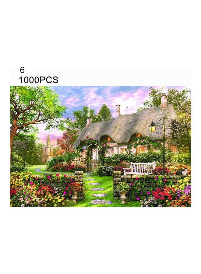 مجموعة أحجية قطع تركيب بتصميم منظر طبيعي مكونة من 1000 قطعة