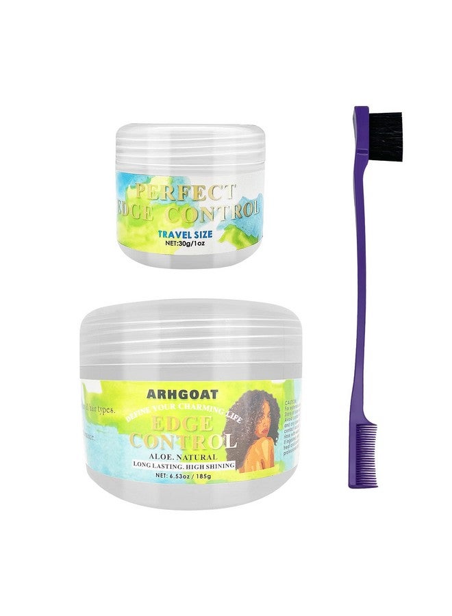 ARHGOAT Edge Control Perfect Performance Long Lasting No White Residue Extreme Strong Hold High Shining With Aloe Natural Formula Hair Gel For Women 6.53 Ounces (Pack Of 1) - Image 2