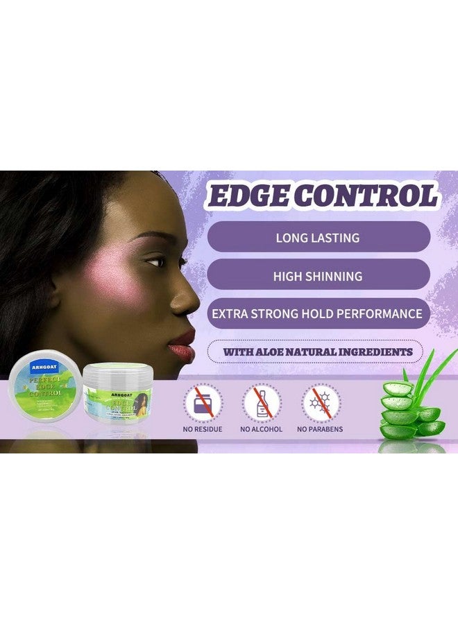 ARHGOAT Edge Control Perfect Performance Long Lasting No White Residue Extreme Strong Hold High Shining With Aloe Natural Formula Hair Gel For Women 6.53 Ounces (Pack Of 1) - Image 4