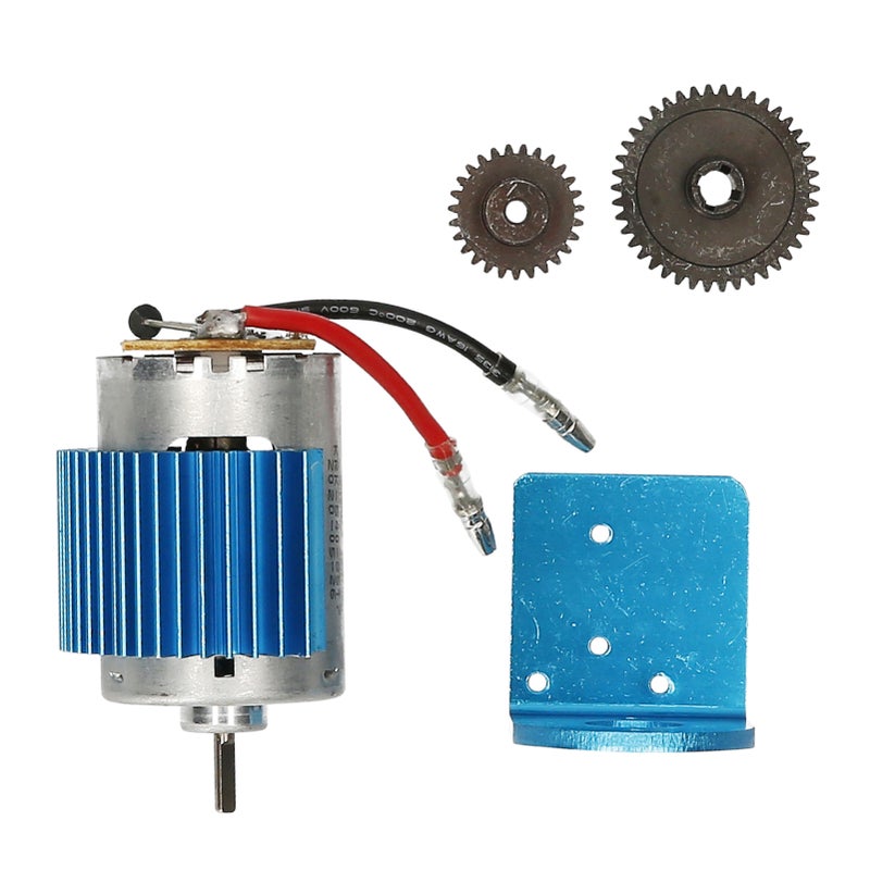 for WLtoys 12428 12423 1/12  RC Car Aluminum Alloy 540 Motor Motor Base  Motor Heatsink Cover  Reduction Gear Motor Gear - Image 1