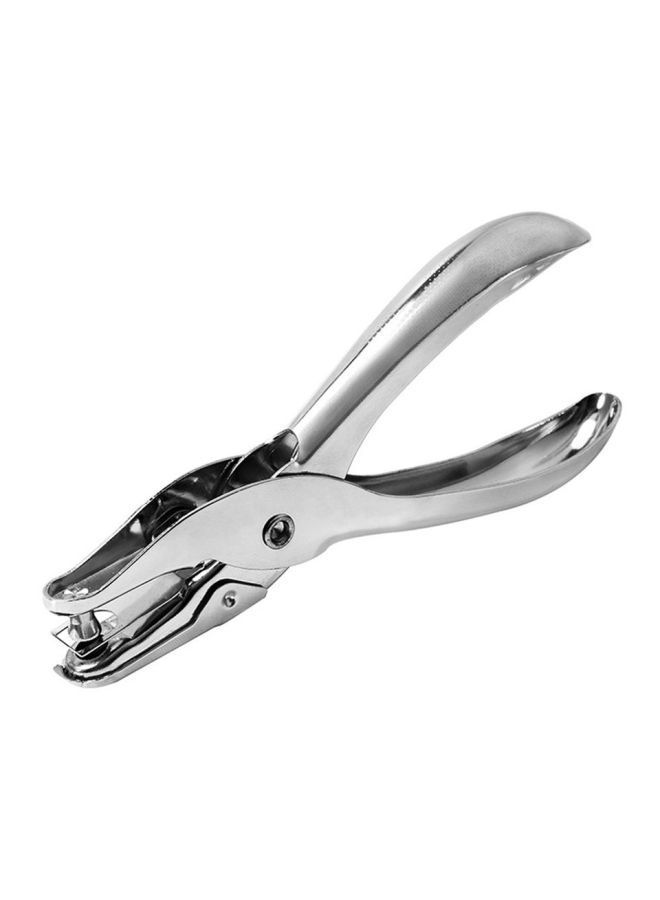 NIBEMINENT Single Hole Hand Puncher Silver - Image 1