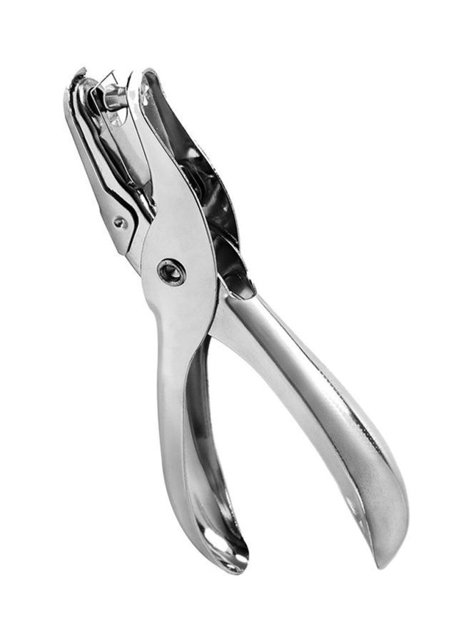 NIBEMINENT Single Hole Hand Puncher Silver - Image 2