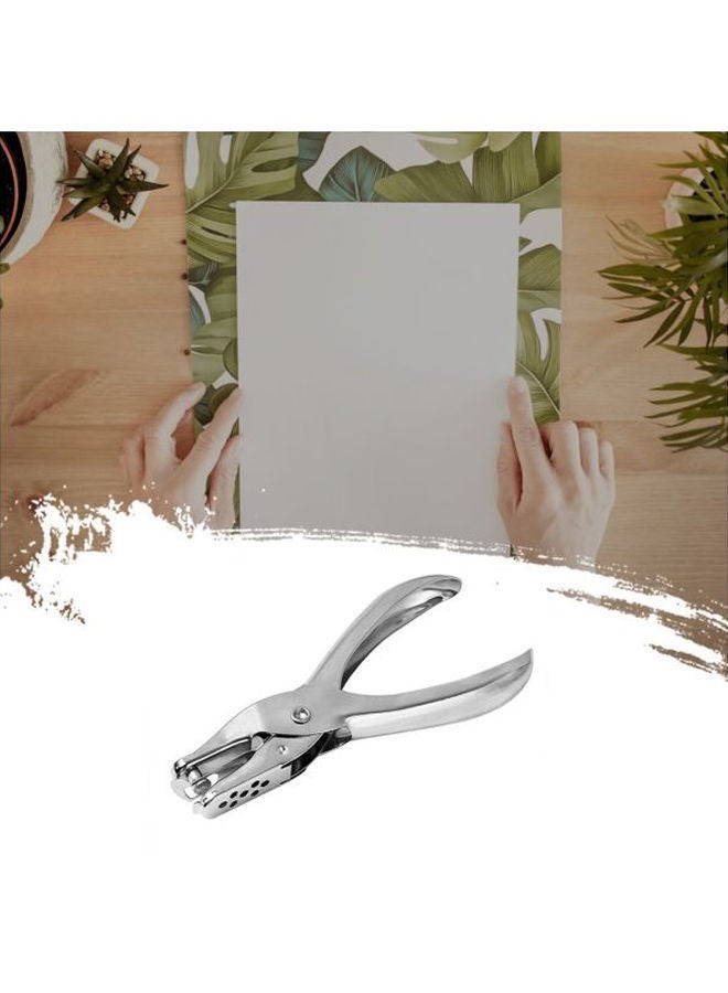 NIBEMINENT Single Hole Hand Puncher Silver - Image 5