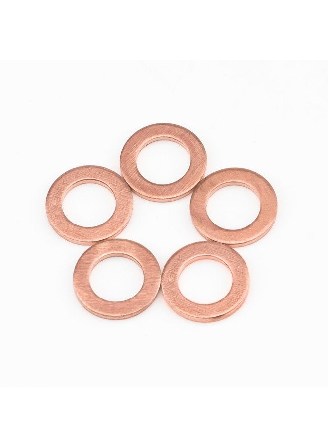 Sutemribor 150PCS 8 Sizes Copper Metric Sealing Washers Flat Washers Assortment Kit - Image 4