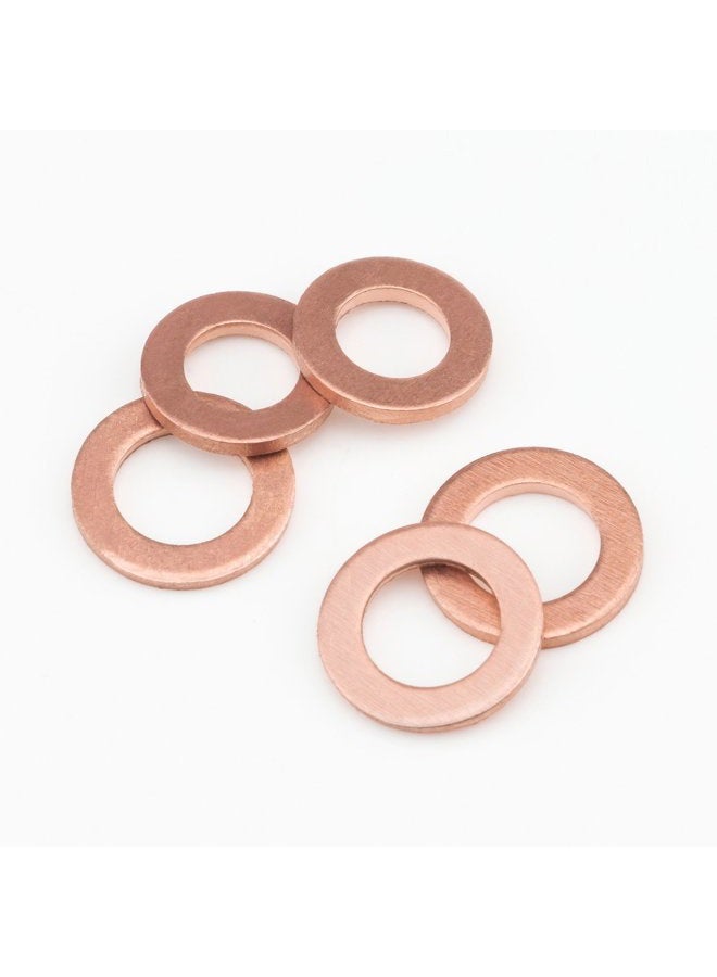 Sutemribor 150PCS 8 Sizes Copper Metric Sealing Washers Flat Washers Assortment Kit - Image 5