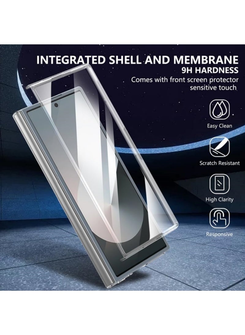 Captaintech for Samsung Galaxy Z Fold 7 Magnetic Case, 【Compatible with MagSafe】 【Mil-Grade Protection】 【Anti-Yellowing】 Magnetic Slim Clear Shockproof Anti-Yellowing for Z Fold 7 (Clear) - Image 4
