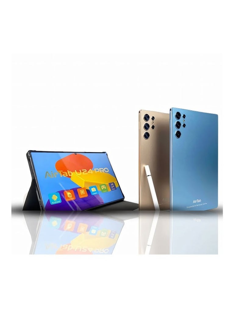 AirTab - AirTab 10.1 -Inch Smart Tablet U24 PRO Android 13 Tablet With 1TB Storage and 16GB RAM Quad Core Wi-Fi LTE Dual Sim with Touch Pen and Keyboard - Black - Image 1