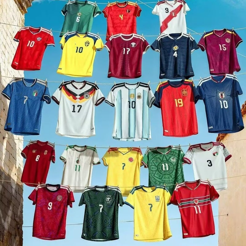 2627 الولايات المتحدة وكندا والمكسيك كأس العالم لكرة القدم جيرسي إسبانيا وإنجلترا وألمانيا وفرنسا وغيرها من المنتخبات الوطنية قمصان جديدة بالجملة - Image 2