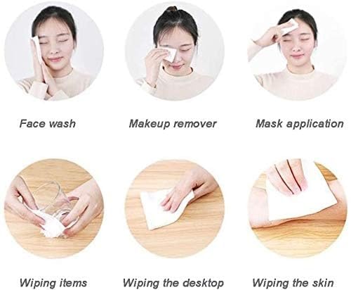 NEOBABY Household Cleaning | Face Clean Towels | Hypoallergenic Disposable Face Towelette | Facial Washcloth, Biodegradable Makeup Remover Dry Wipes, NON-WOVEN Fabric (PACK OF 100 SHEETS) - Image 4