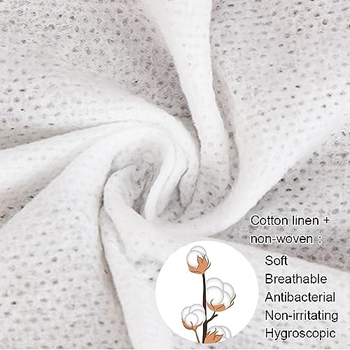NEOBABY Household Cleaning | Face Clean Towels | Hypoallergenic Disposable Face Towelette | Facial Washcloth, Biodegradable Makeup Remover Dry Wipes, NON-WOVEN Fabric (PACK OF 100 SHEETS) - Image 3