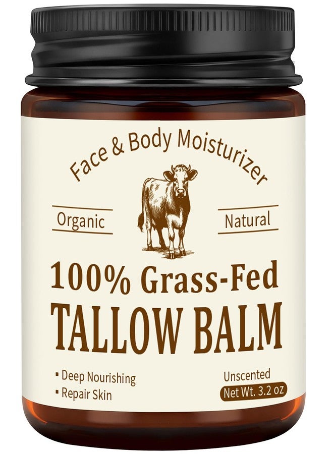 Veakoo Beef Tallow for Skin & Face, Organic Grass Fed Beef Tallow Balm, Unscented Natural Tallow Face Moisturizer, Body Butter, Moisturizing Cream for Women Men, Nourish Soothe Dry Skin - Image 1
