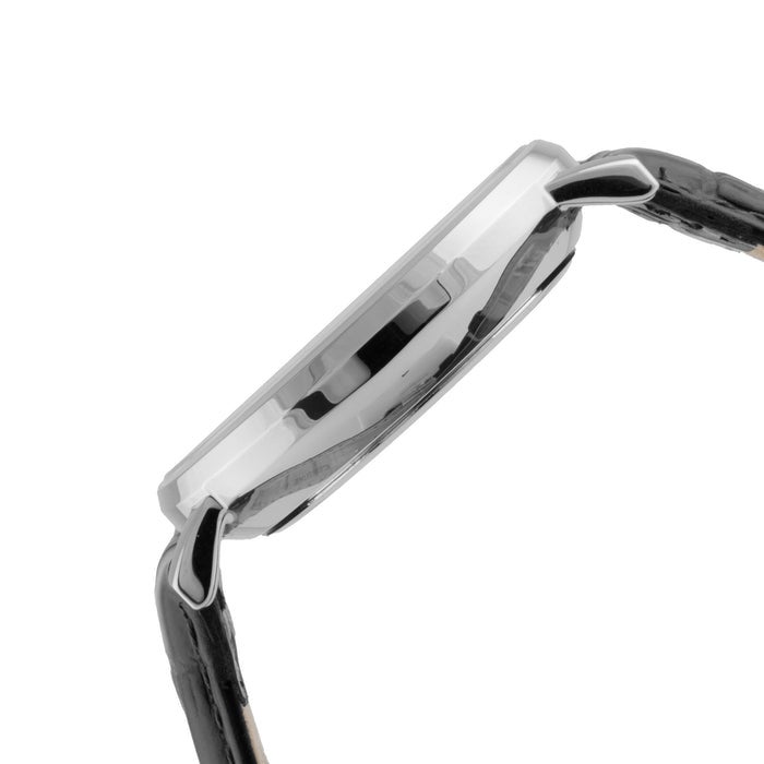 ELIZ ES8926G1SGN SS Caseback & Leather Strap Multifunction Men's Watch - Image 2