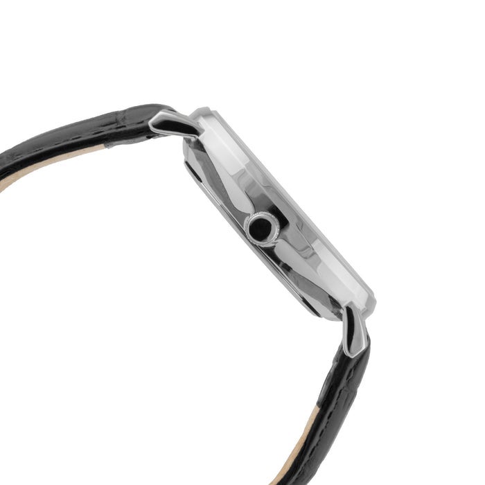 ELIZ ES8926G1SGN SS Caseback & Leather Strap Multifunction Men's Watch - Image 3