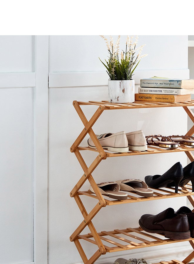 هوم بوكس خزانة أحذية قابلة للطي 5 مستويات من ناتشورا - Image 2