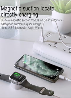 Yesido Yesido CA70 For Apple Watch 2 in 1 USB to 8 Pin Wireless Magnetic Watch Charger, Cable Length: 1.5m(White)  - Image 4