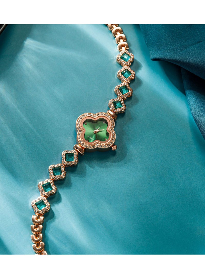 JOOLI Women Lady Wrist Watch Office Look Wedding Gift Fashion Style Popular Clover Classic Elegant Jewelry - Image 1