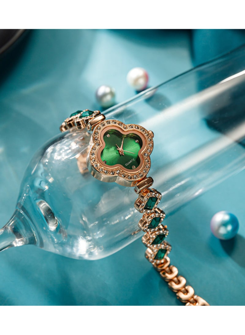 JOOLI Women Lady Wrist Watch Office Look Wedding Gift Fashion Style Popular Clover Classic Elegant Jewelry - Image 2